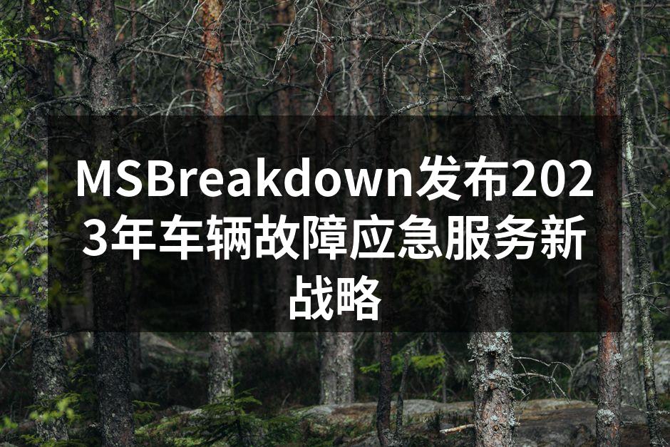 MSBreakdown车辆故障应急服务团队